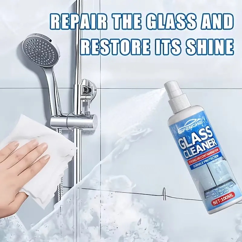 Glass Cleaner Streak - QIFENGHE Çiziksiz Cam Temizleyici, Uzun Süreli
