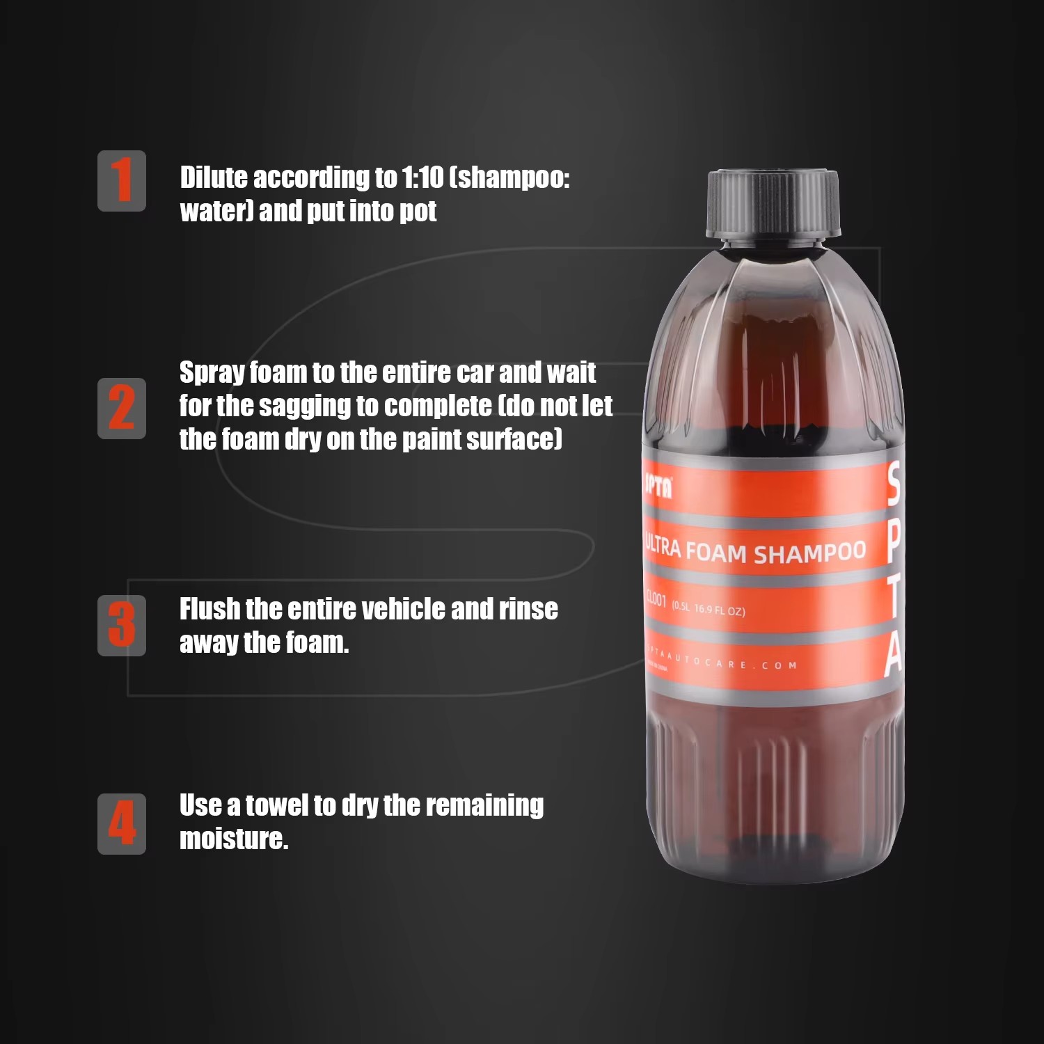SPTA Ultra Köpük Şampuanı (16  - Car Shampoo Ph incelemesi ve fiyatı